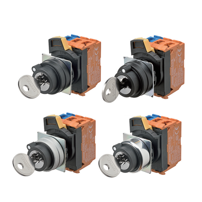 OMRON 欧姆龙 钥匙型旋钮开关 A22NK-2BL-01BA-G002