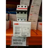 ABB SH200系列微型断路器 SH203-D16
