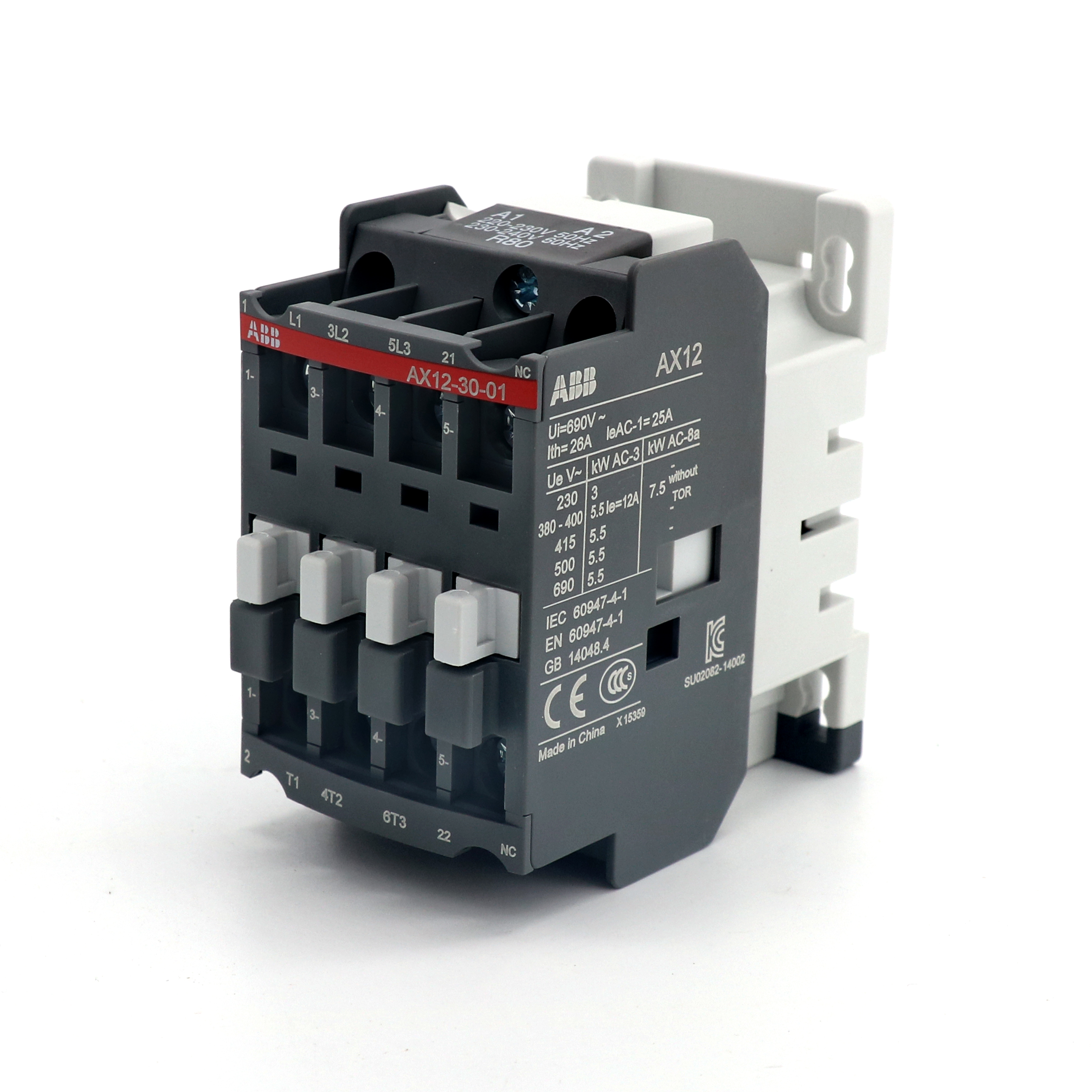 ABB 交流接触器 AX12-30-01-86*400-415V50Hz/415-440V60Hz