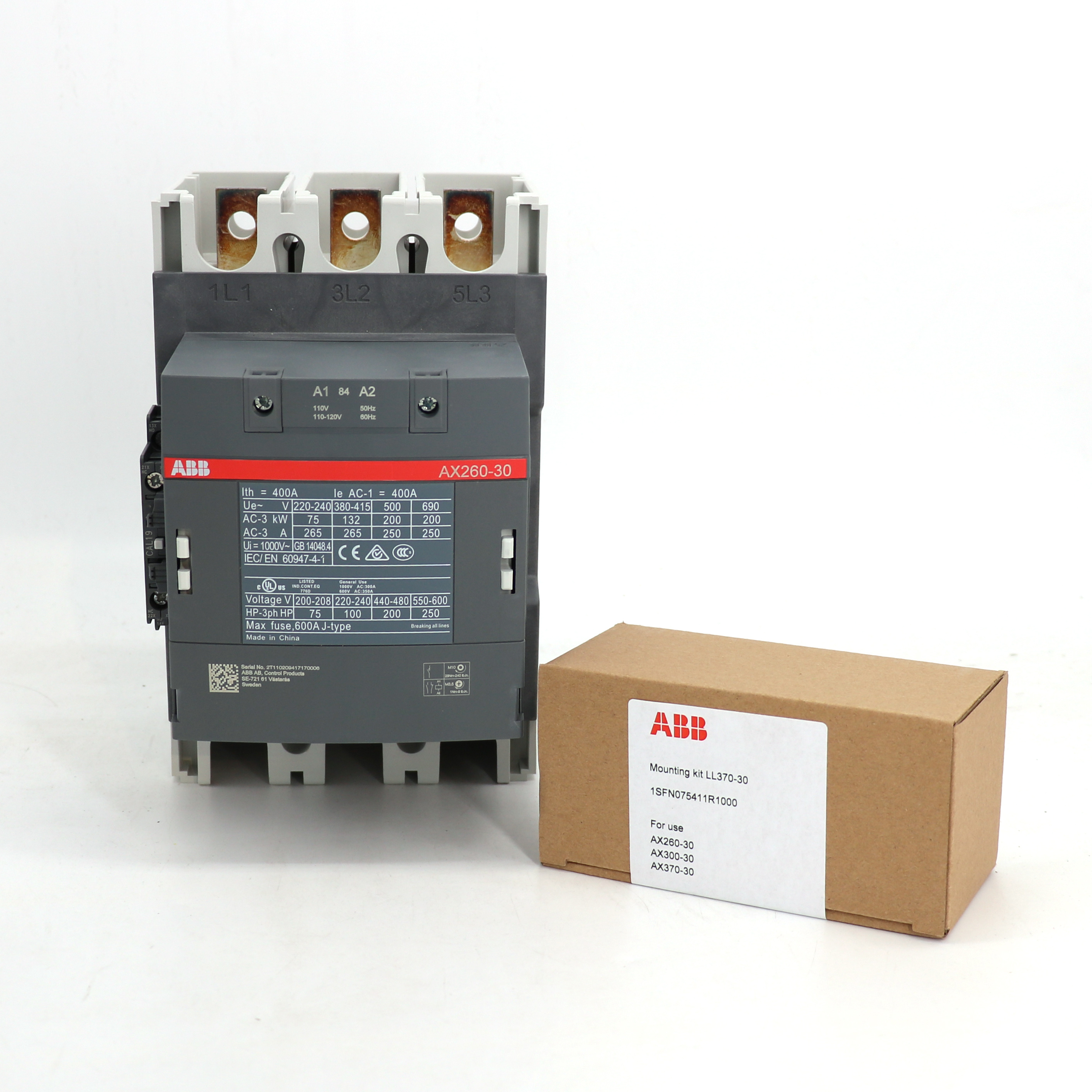 ABB 交流接触器 AX260-30-11-85*380-400V50Hz/400-415V60Hz