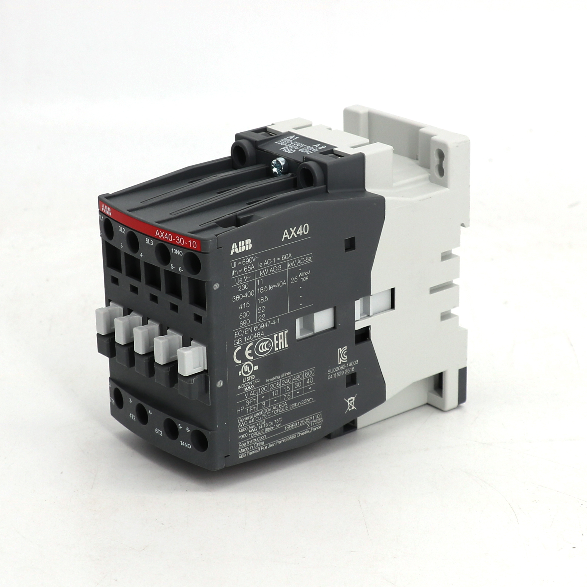 ABB 交流接触器 AX40-30-10-84*110V 50Hz/110-120V 60Hz