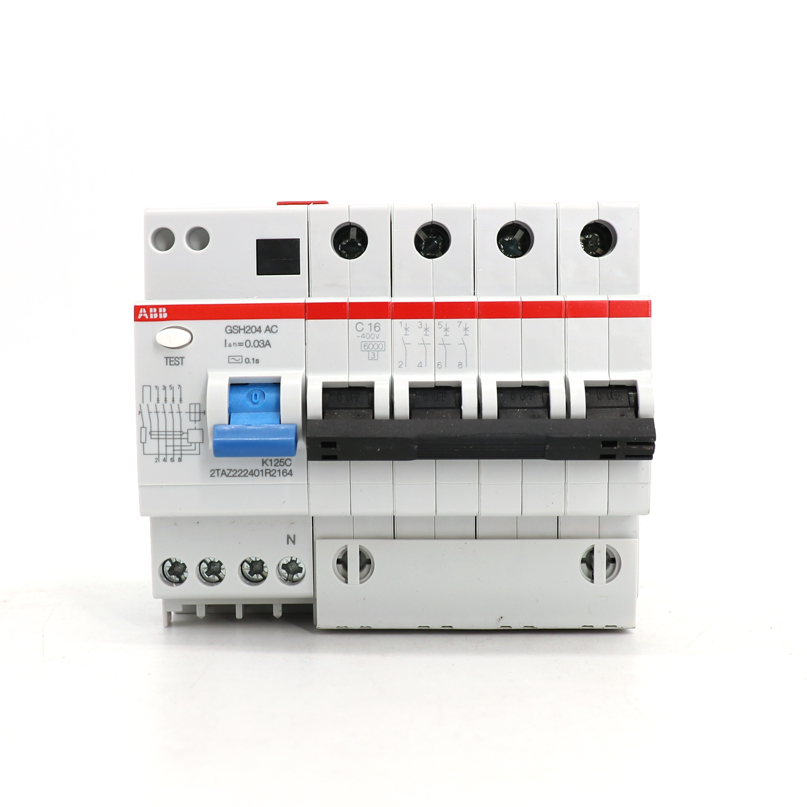 ABB GSH200剩余电流动作断路器GSH203 A-D50/0.03 AP-R