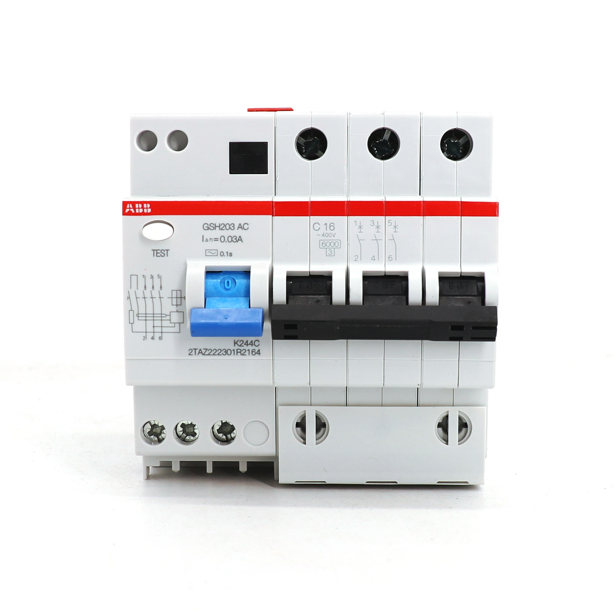 ABB GSH200剩余电流动作断路器GSH204 A S-B50/0.1