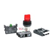 ABB M3SS系列三位置选择开关套装(带灯) M3SS1-42G-11