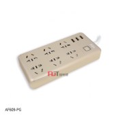ABB 插排 五位五孔带总控带灯10A AF606-PG